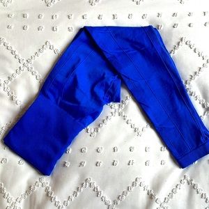 Homma Premium Thick High Waist Tummy Compression Leggings, Cobalt, Medium